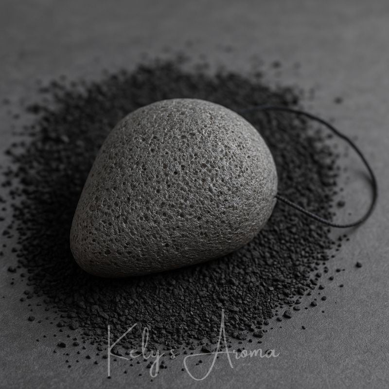 Éponge Konjac Charbon – Purifiante