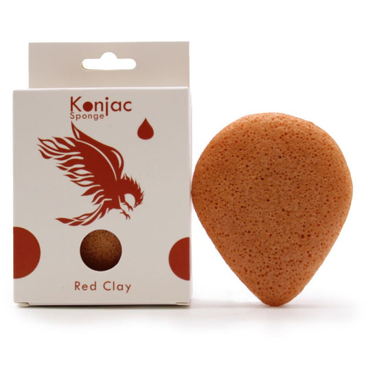 Éponge Konjac Argile Rouge – Rajeunissante