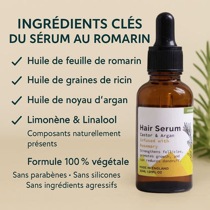 Sérum Capillaire Bio au Romarin – Pousse & Anti-Chute
