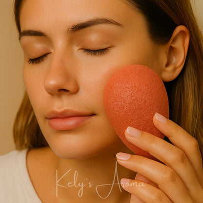 Konjac-Schwamm aus roter Tonerde – Verjüngend 