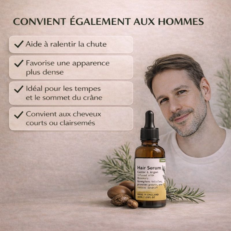 Sérum Capillaire Bio au Romarin – Pousse & Anti-Chute