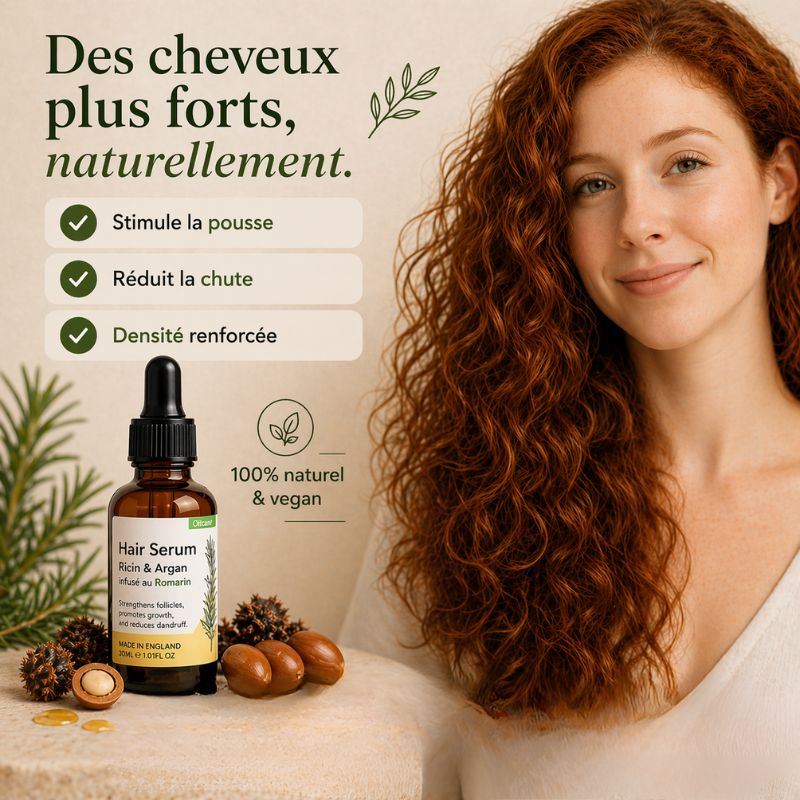 Sérum Capillaire Bio au Romarin – Pousse & Anti-Chute